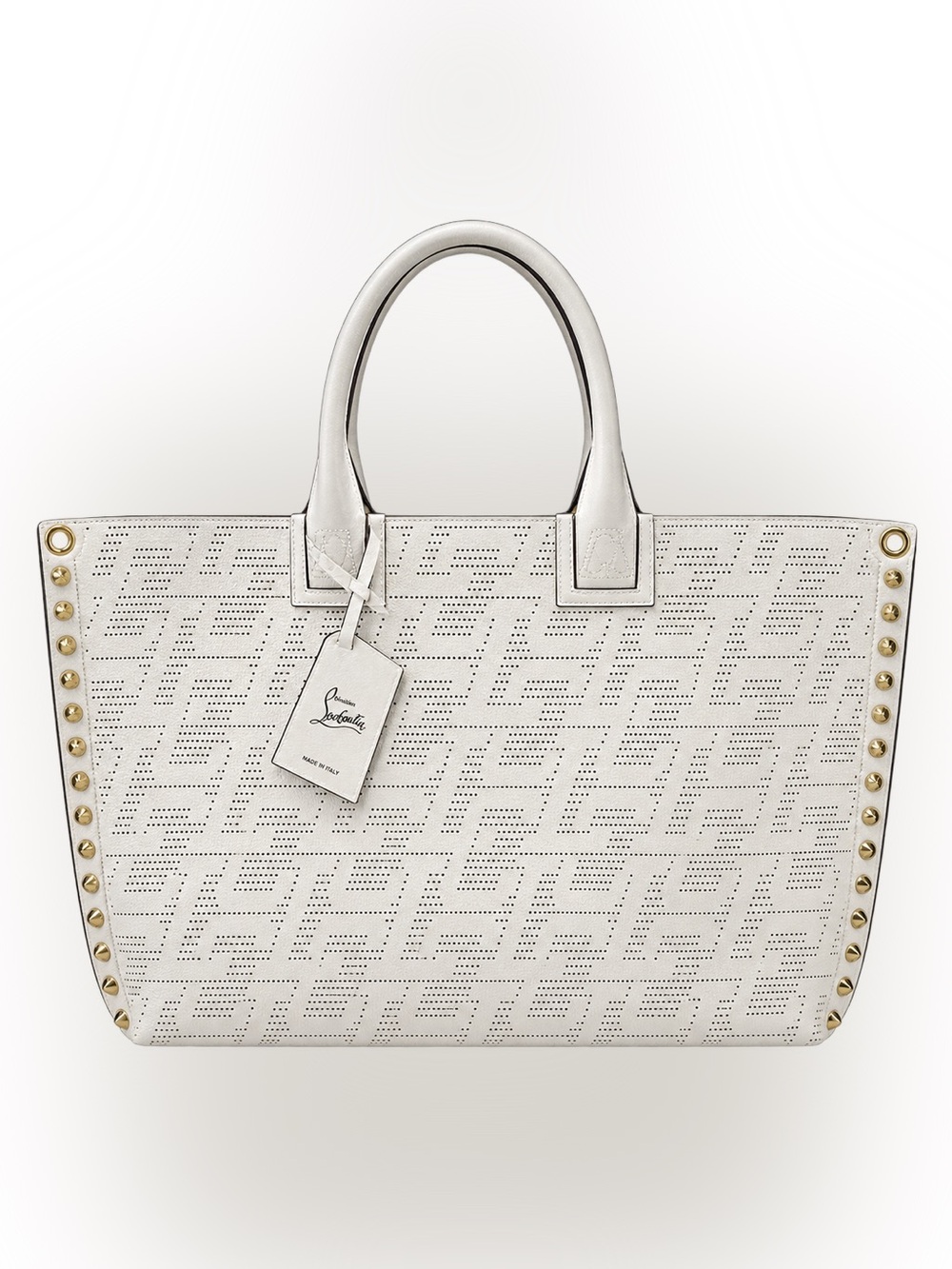 Christian Louboutin Large Cabata Perforated & Studded Tote NWT!!